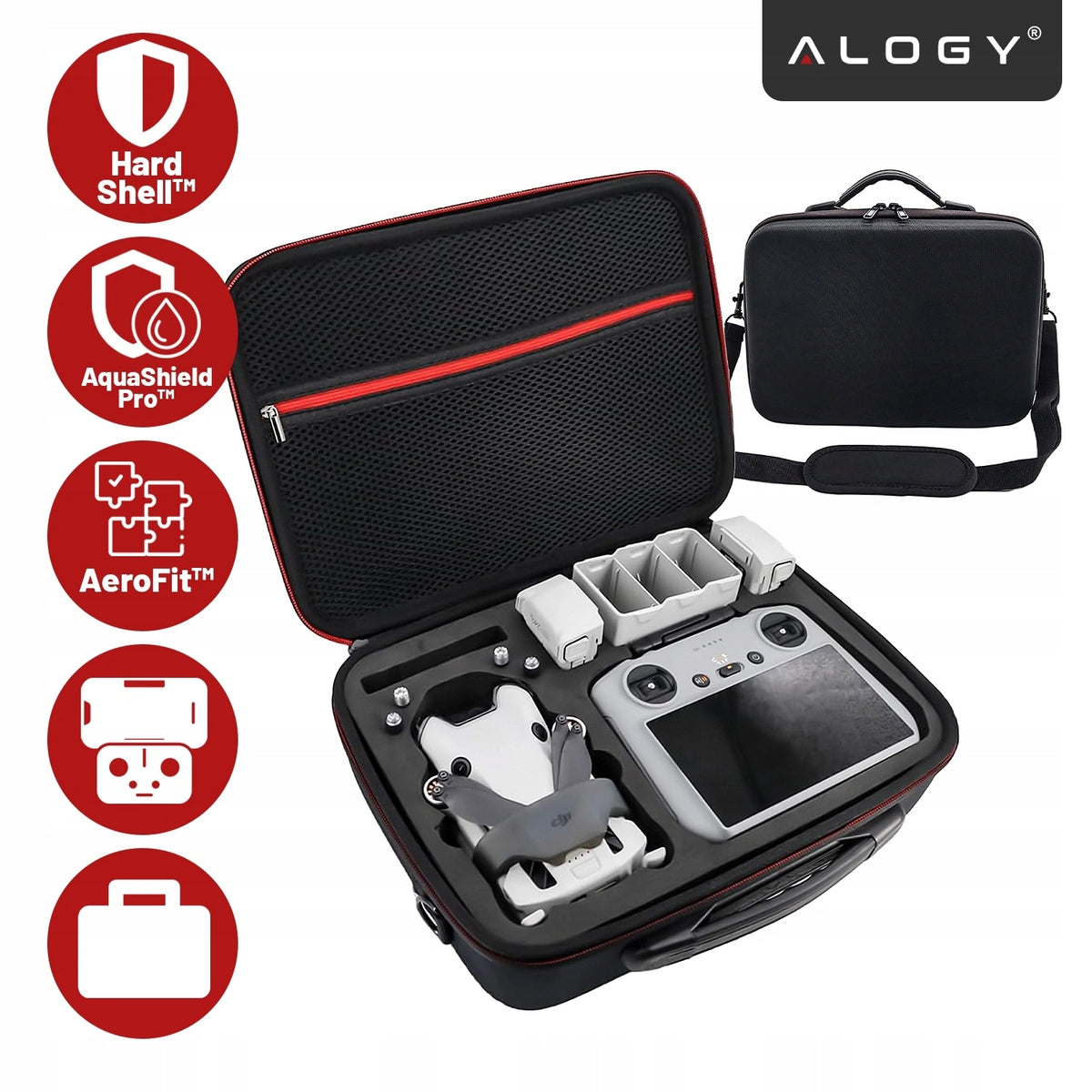 Case Cover for DJI Mini 4 PRO Mini 3 / 3 Pro Drone Suitcase Bag Model Etui Walizka do DJI Mini 4 Pro/Mini 3 Pro/Mini 3
