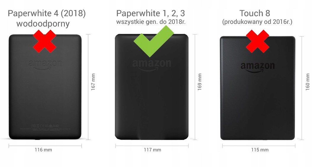 Case for Kindle Paperwhite 1/2/3 silicone back texture brown Manufacturer code 6957779911058