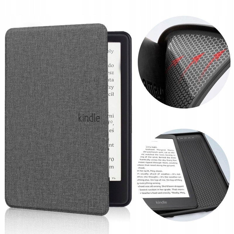 Case for Kindle Paperwhite 1/2/3 silicone back texture grey