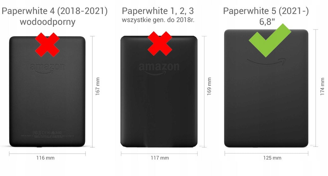 Case for Kindle Paperwhite 5 M2L3EK ORIGAMI foldable 6,8" green Brand no brand