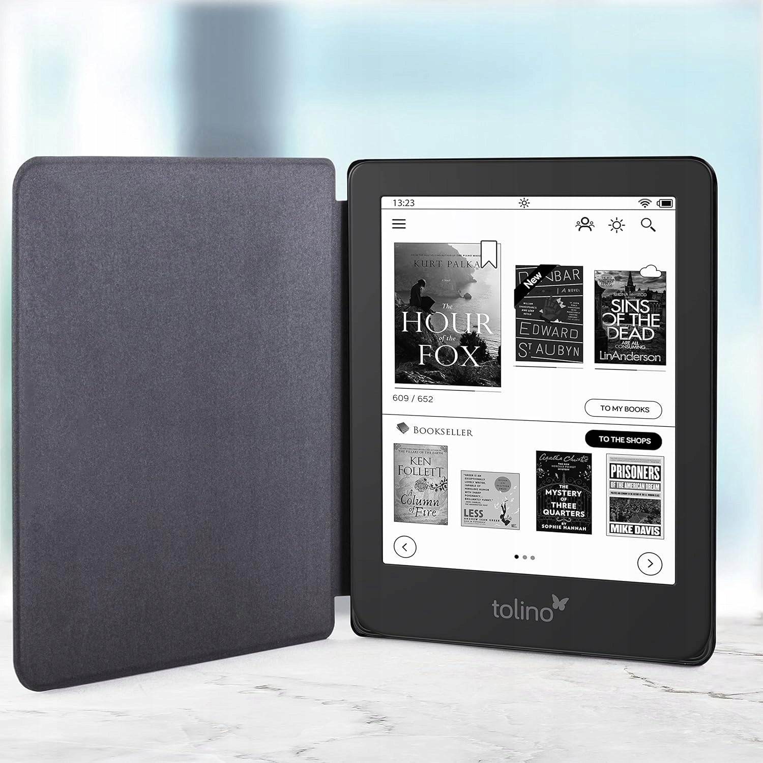 Case for ebook reader Tolino Shine 4 2022 black Packaging status original