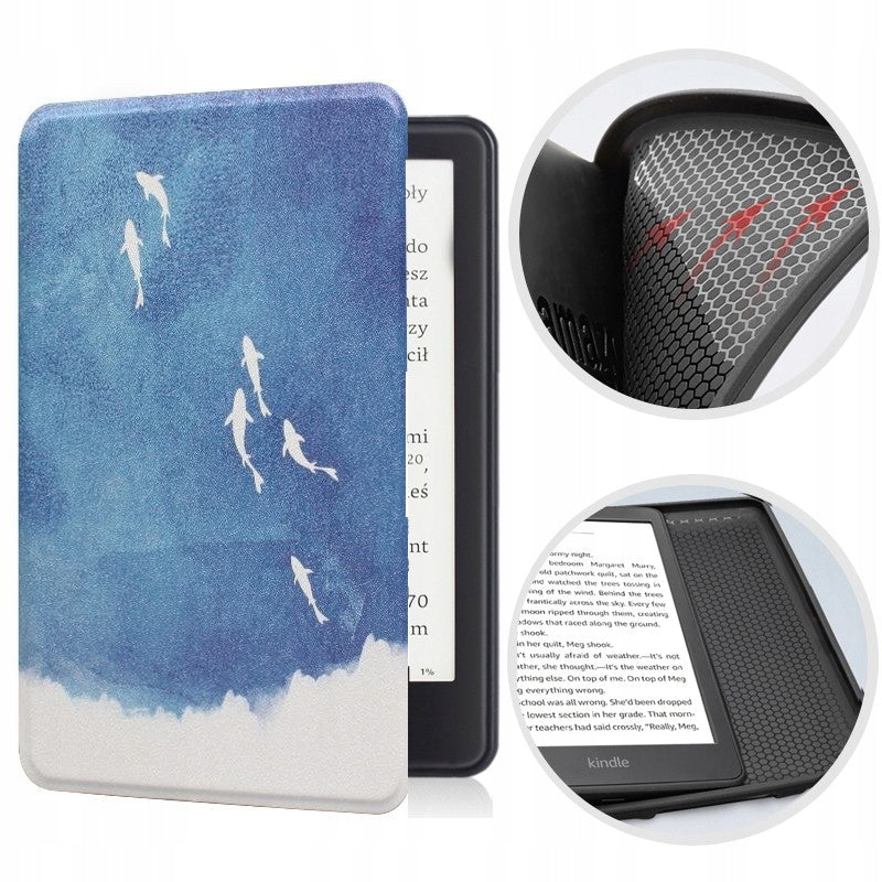 Case for the new Kindle Paperwhite 6 2024 silicone back 7" 21 Sharks