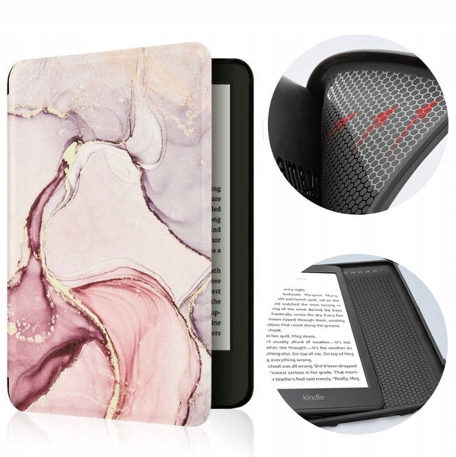 Case for the new Kindle Paperwhite 6 2024 silicone back 7" 43 Pink marble