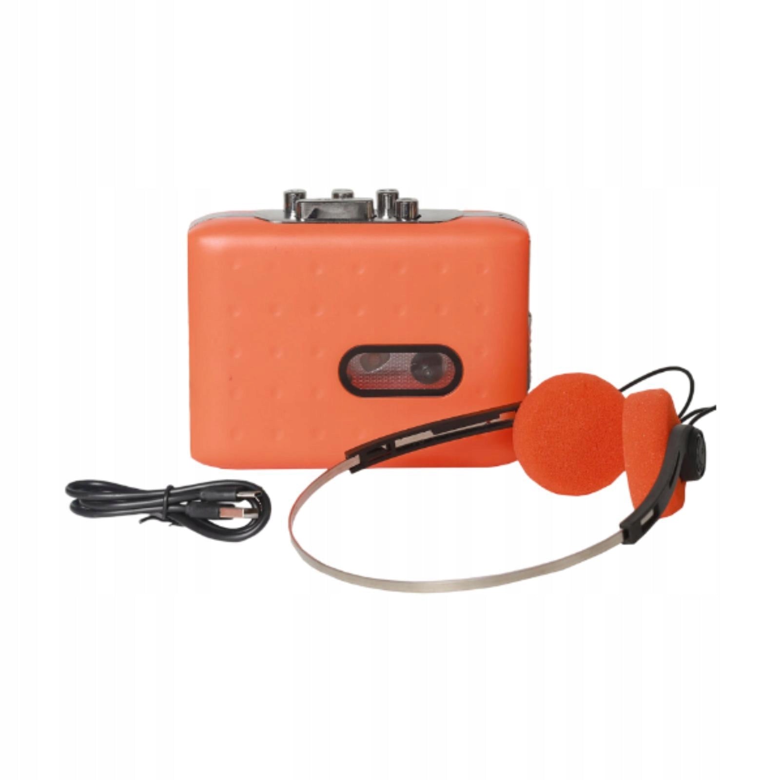 Cassette Player Nostalgic Lightweight with Headphones Solid Walkman