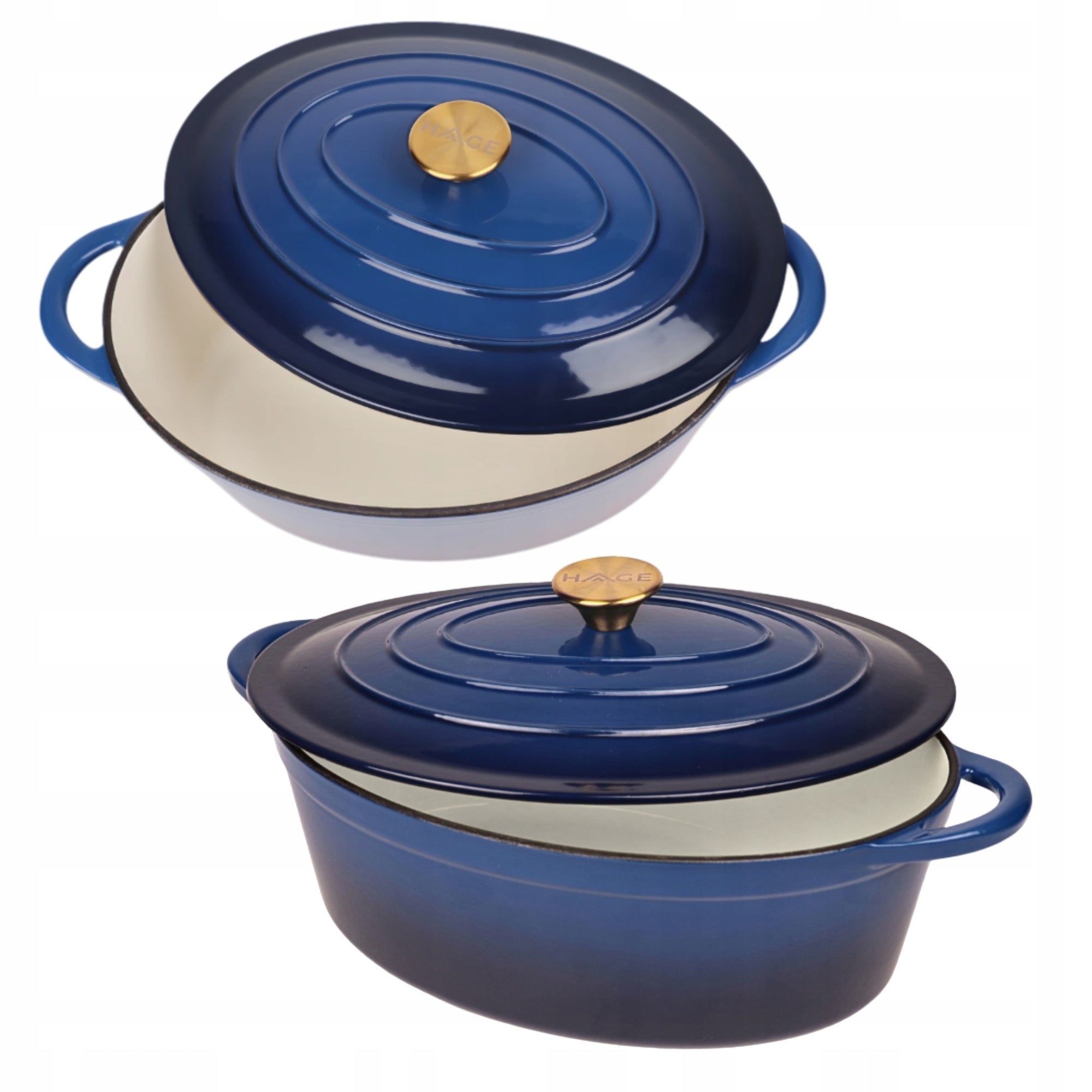Cast Iron BRYTFANNA Goosebumper Enameled Oven Gas Grill HAGE 6L Blue Brand HAGE