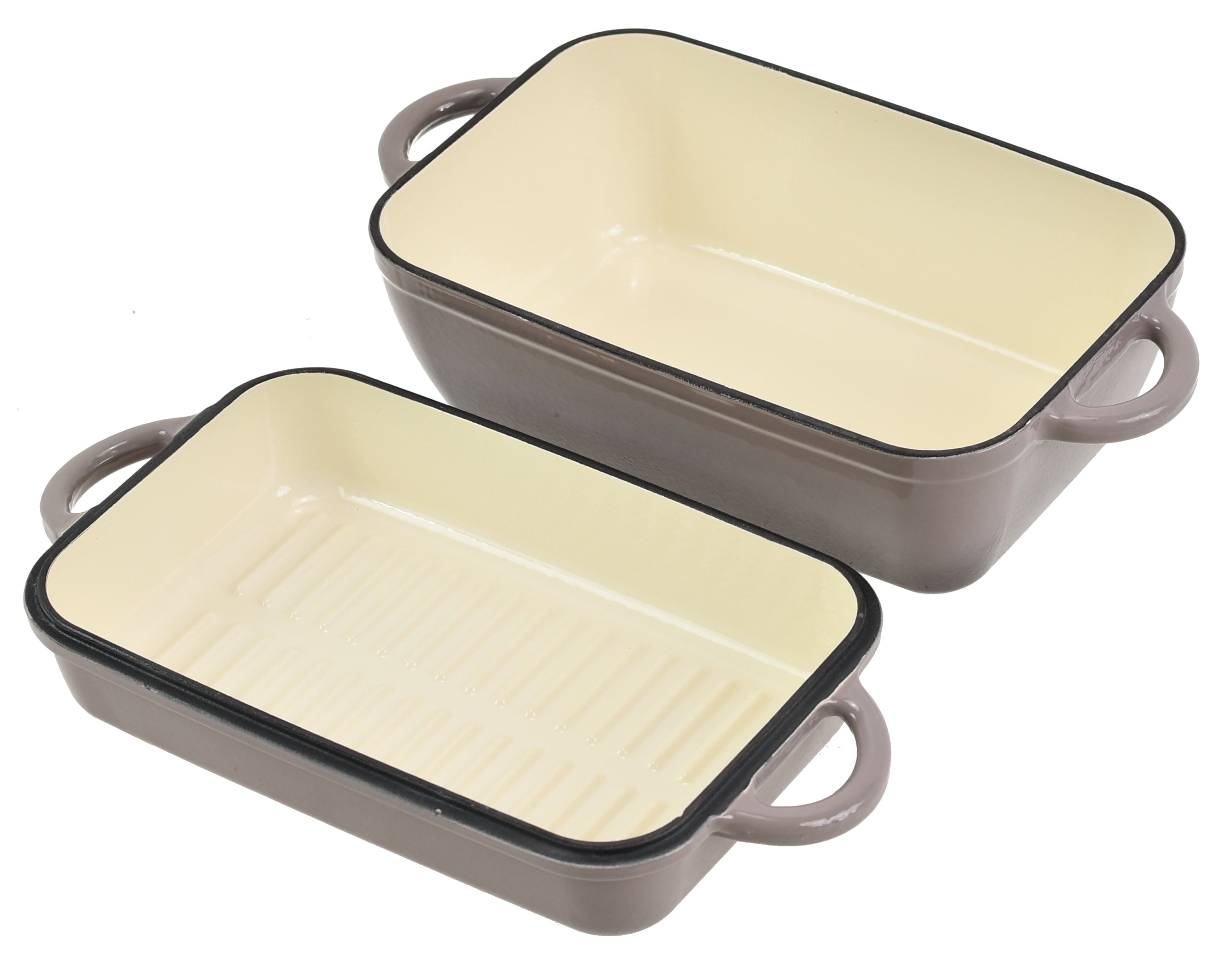 Cast Iron Brittany 3,8 Lit EMAIL Enamel Pot Grill Pan 2in1 Manufacturer code 7725