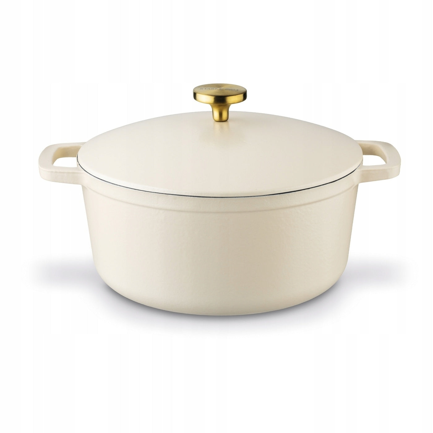 Cast Iron Enameled Cream Gooseberry for OVEN Starke Pro 5L 25x12cm Packaging status original