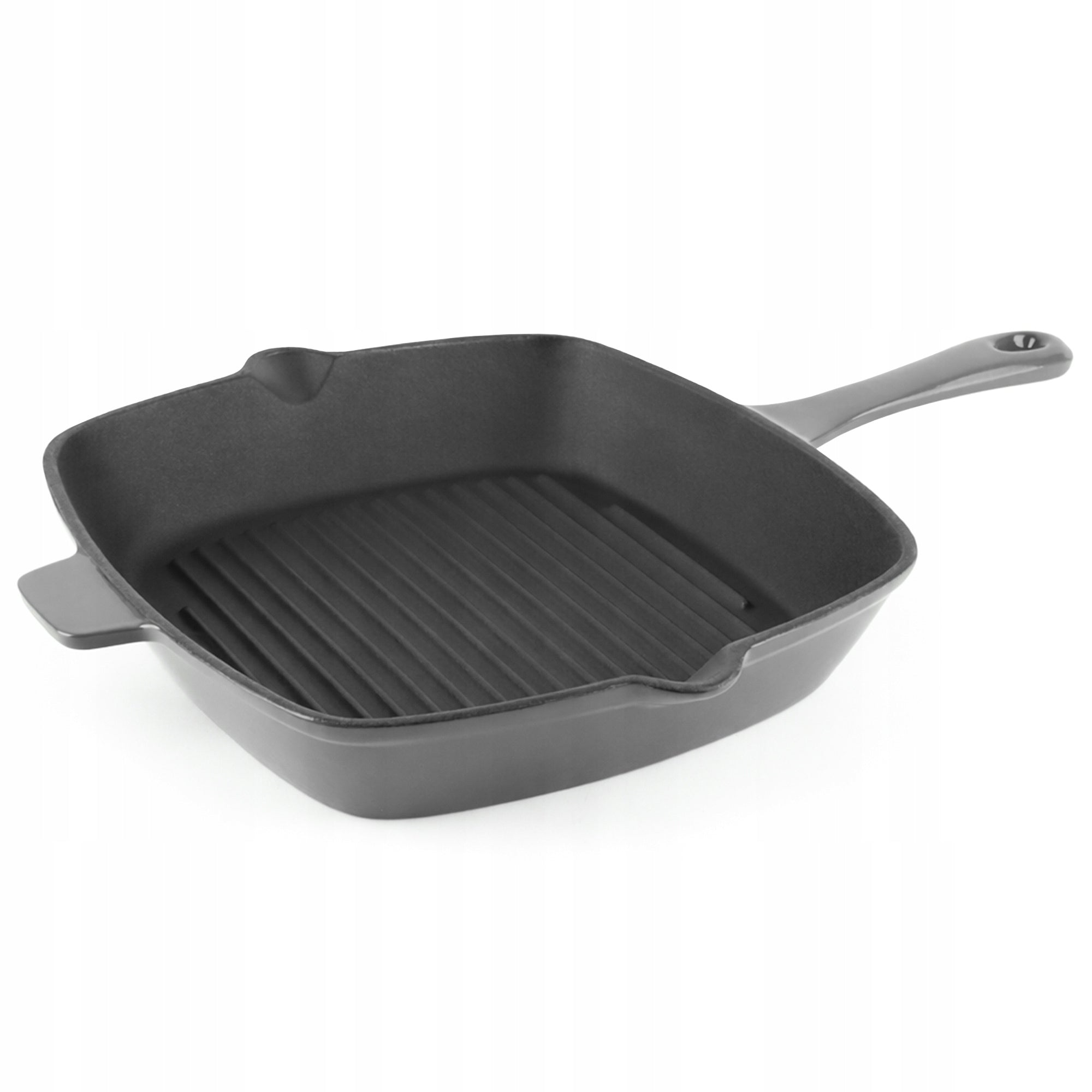 Cast Iron Grill Pan 26cm INDUCTION GAS OVEN SQUARE ENAMEL Packaging status original