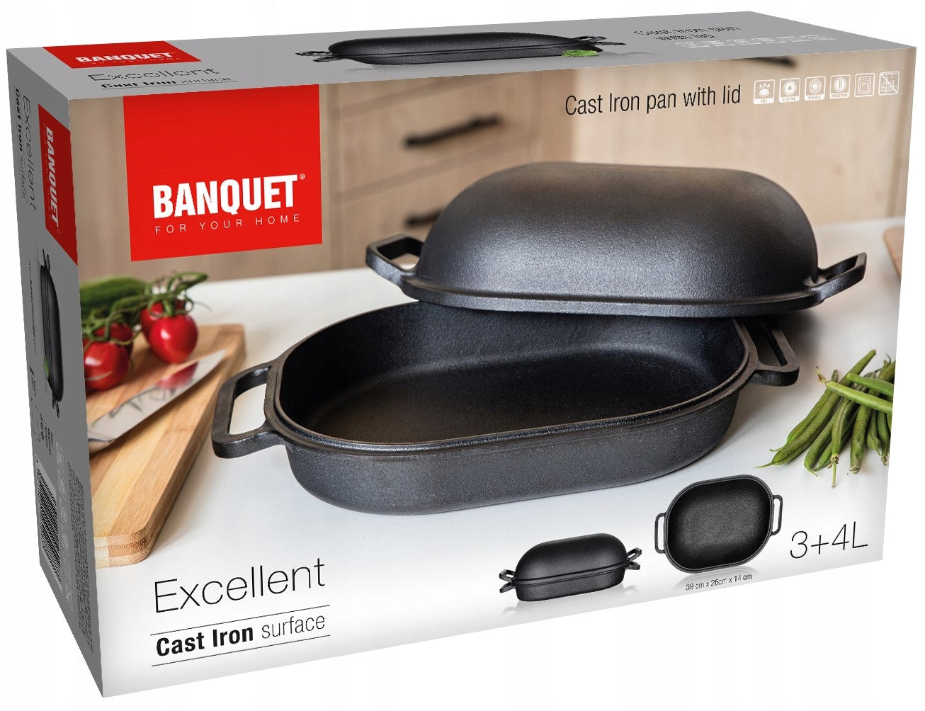 Cast iron Brittany Banquet exellent 7 l