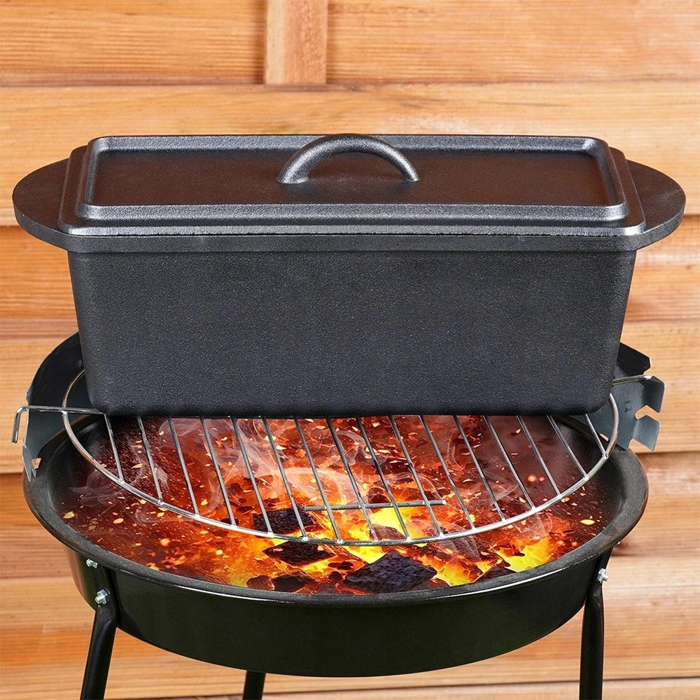 Cast iron mold for pate bread with cast iron lid 35 cm, 3 l Packaging status original