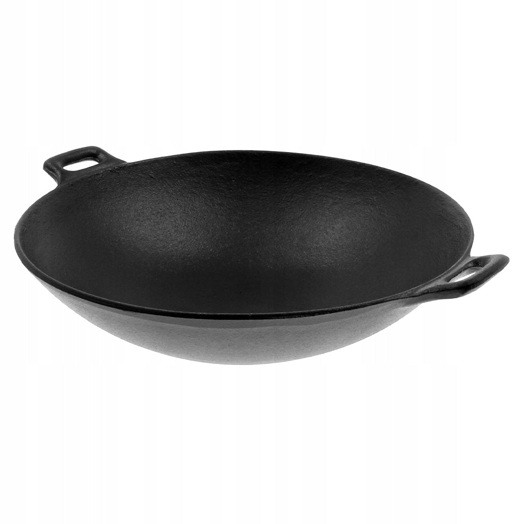 Cast iron pan DEEP WOK with two handles 30cm INDUCTION THAI KITCHEN Packaging status original