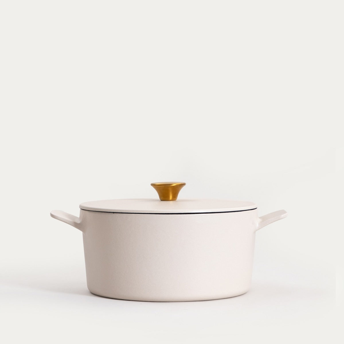 Cast iron pot ANDREAS beige matt 5 l HOMLA Packaging status original