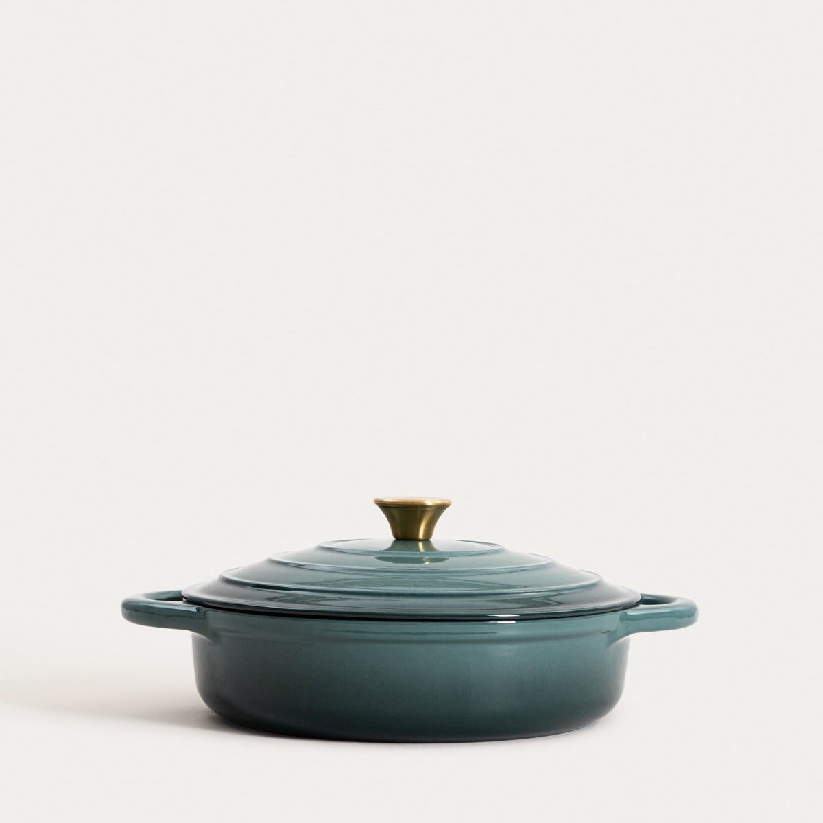 Cast iron pot ANDREAS green flat ombre, 28cm 2,5 l HOMLA Manufacturer code 244315