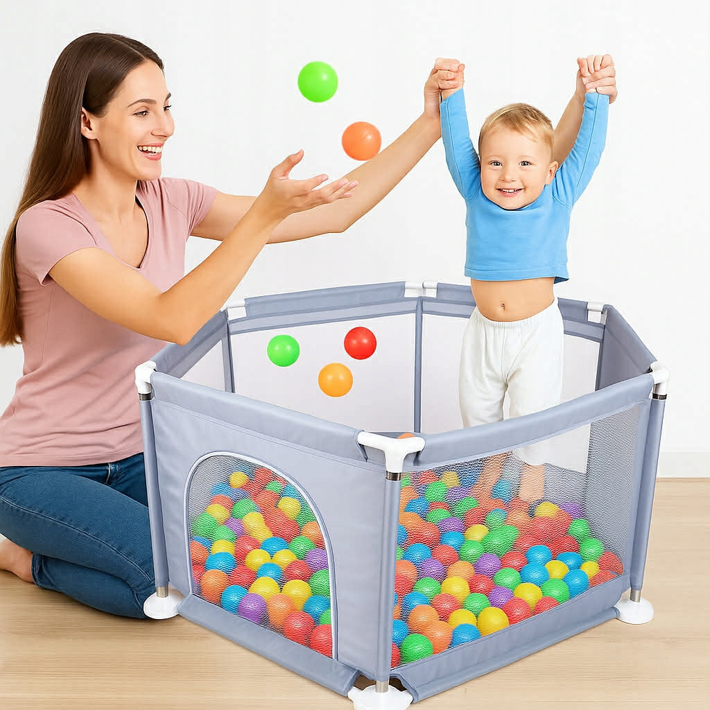 Castle Playpen Safe Play Cage For Boy Girl For Gift Packaging status original