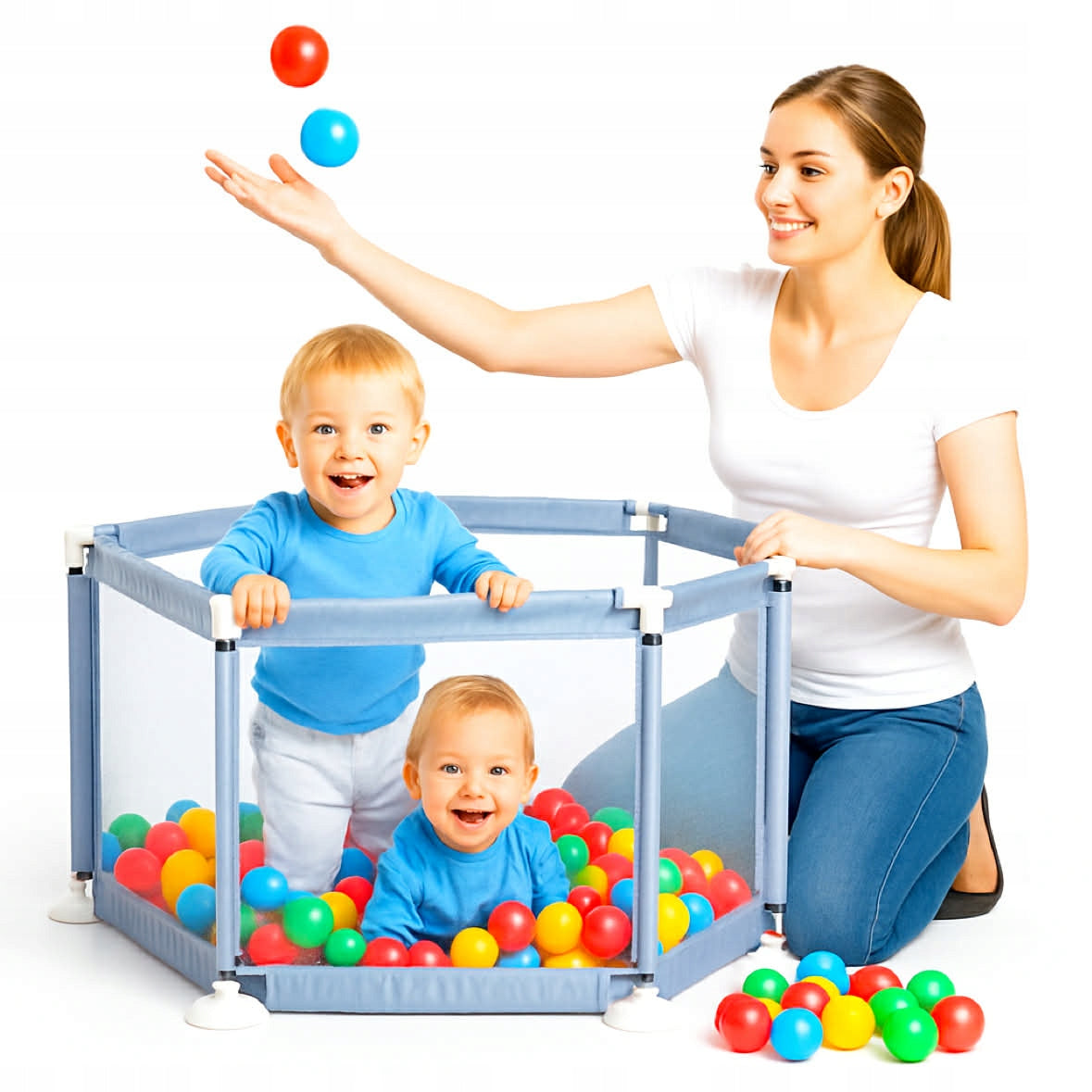 Castle Playpen Safe Play Cage For Boy Girl For Gift