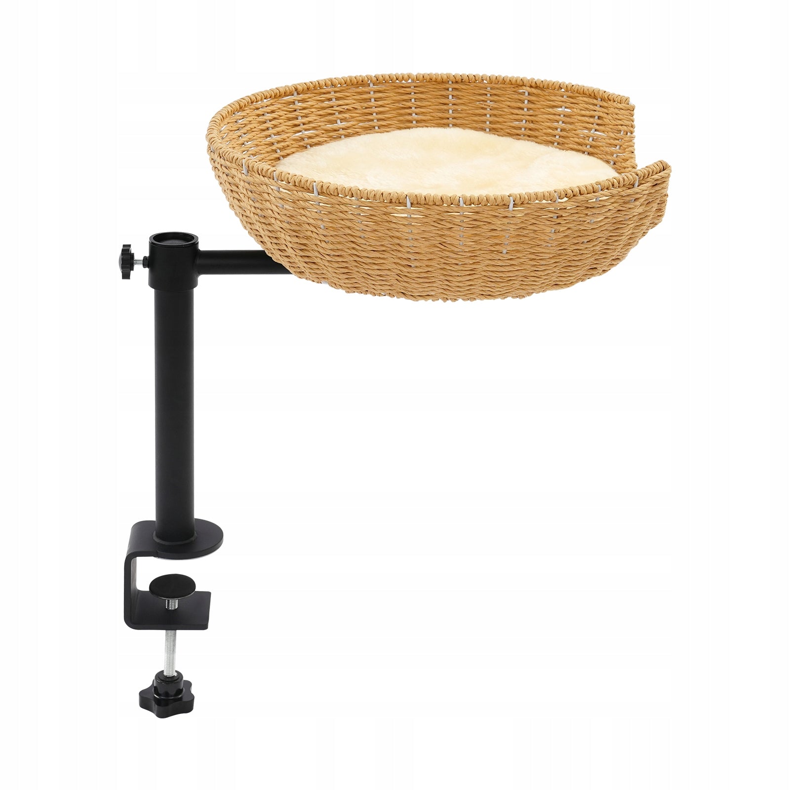 Cat Bed for Desk, Adjustable 360° Rotating Raised Cat House, 40*13cm Trade name Space Saving Clamping Cat Bed with 360° Rotation Holds Up to 48 lbs