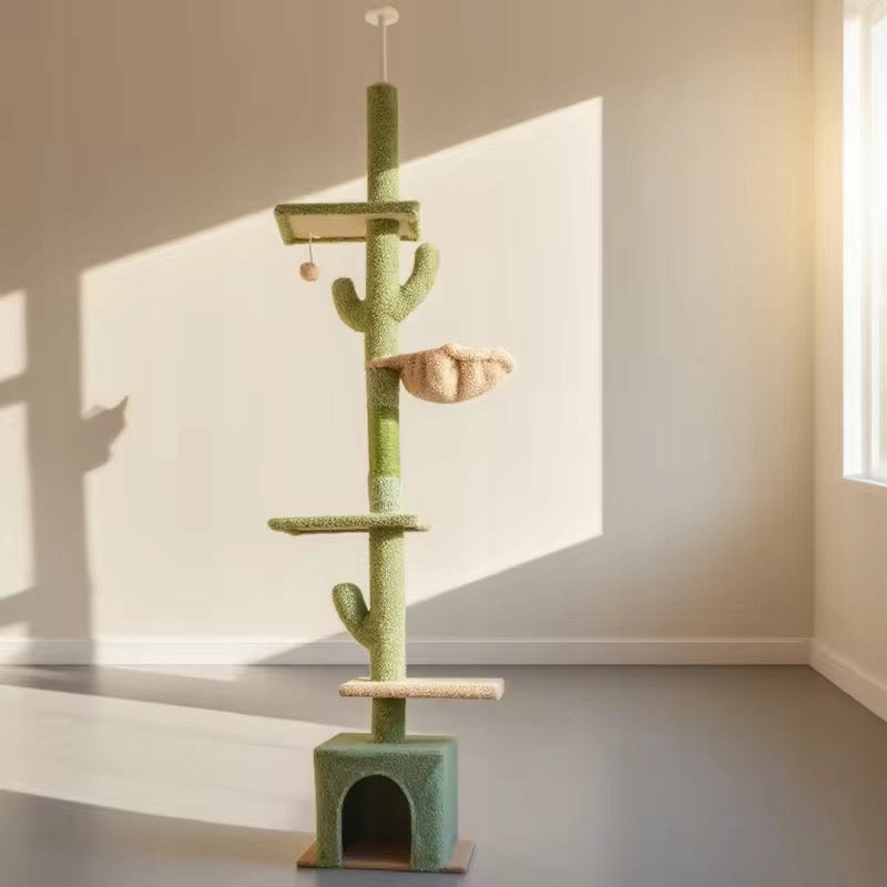 Cat Ceiling Scratcher, Tall, Green Packaging status original
