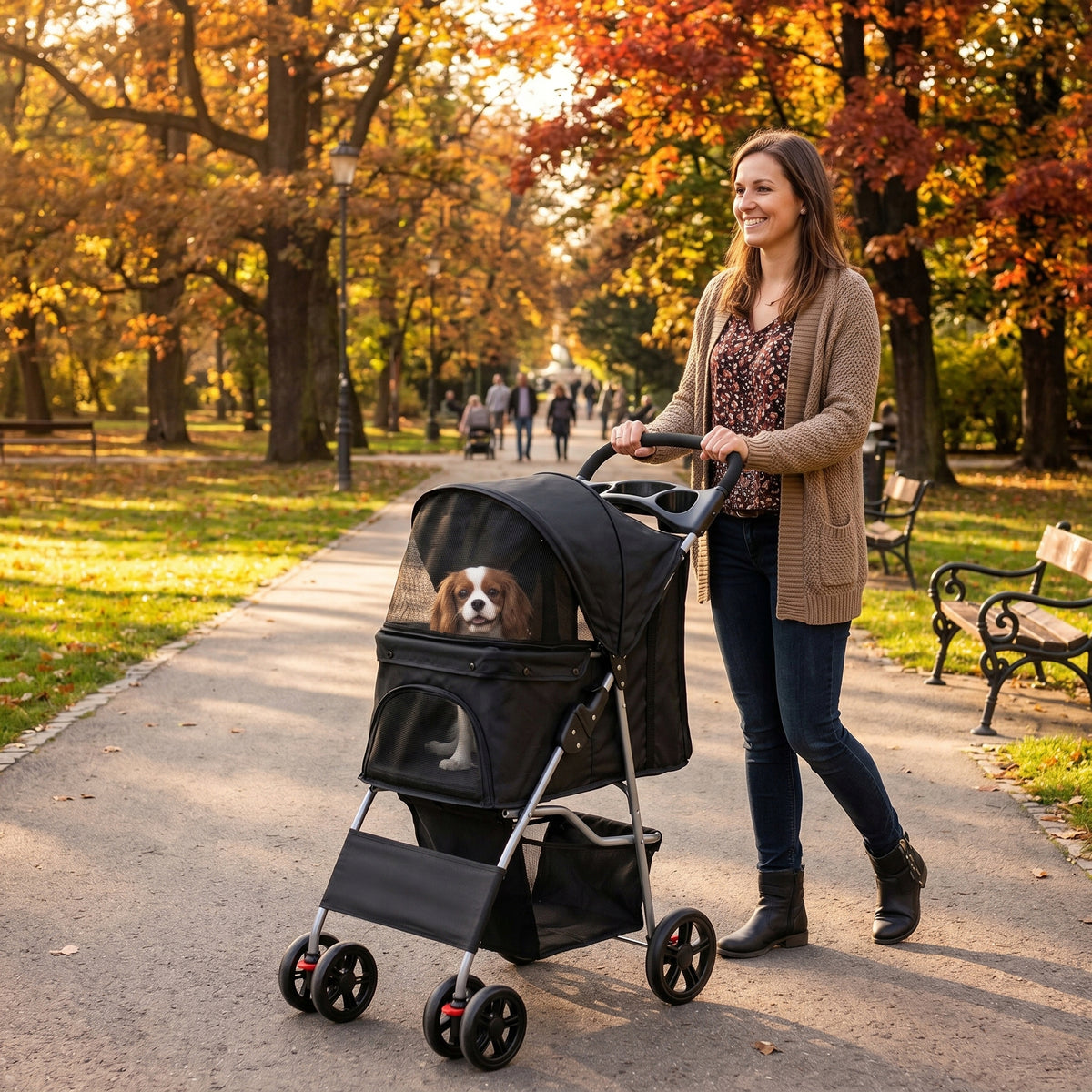 Cat Dog Animal Stroller up to 15KG Folding Petsona Brand Petsona