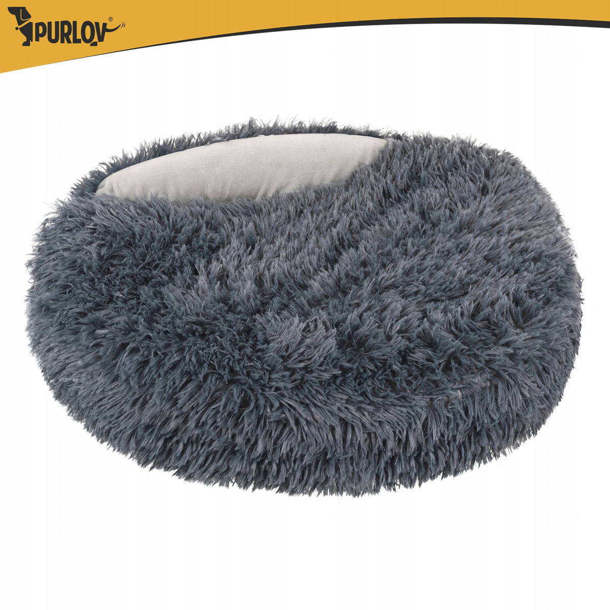 Cat Dog Bed 70cm Sleeping Bag with Canopy Plush Soft 2in1 Manufacturer code Legowisko dla psa/kota 70cm - pluszowe Purlov