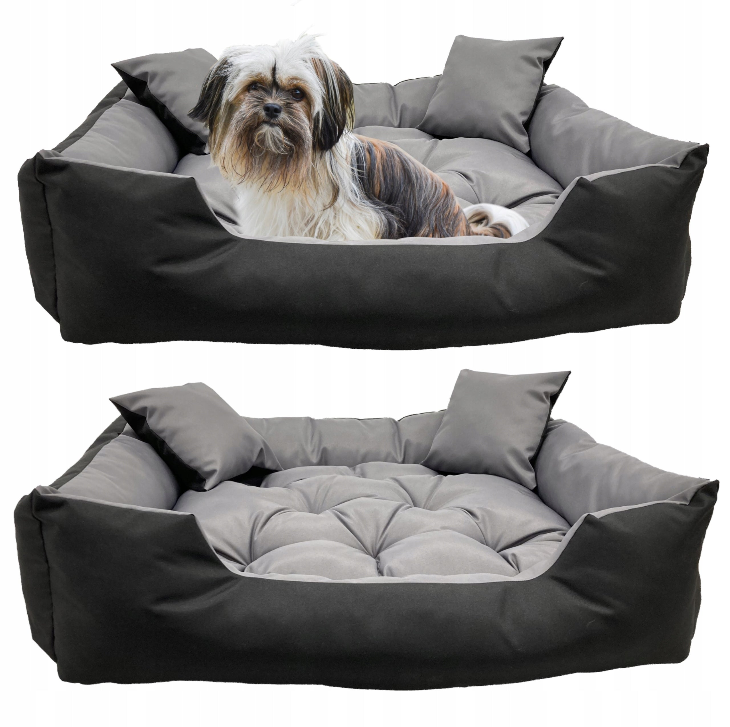 Cat Dog Bed Couch Playpen Waterproof Grey 100x75 cm Packaging status original