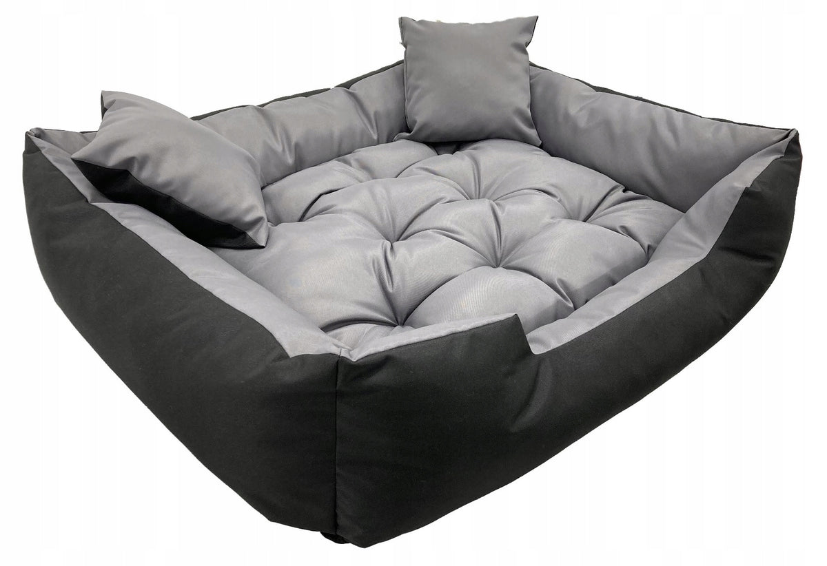 Cat Dog Bed Couch Playpen Waterproof Grey 100x75 cm