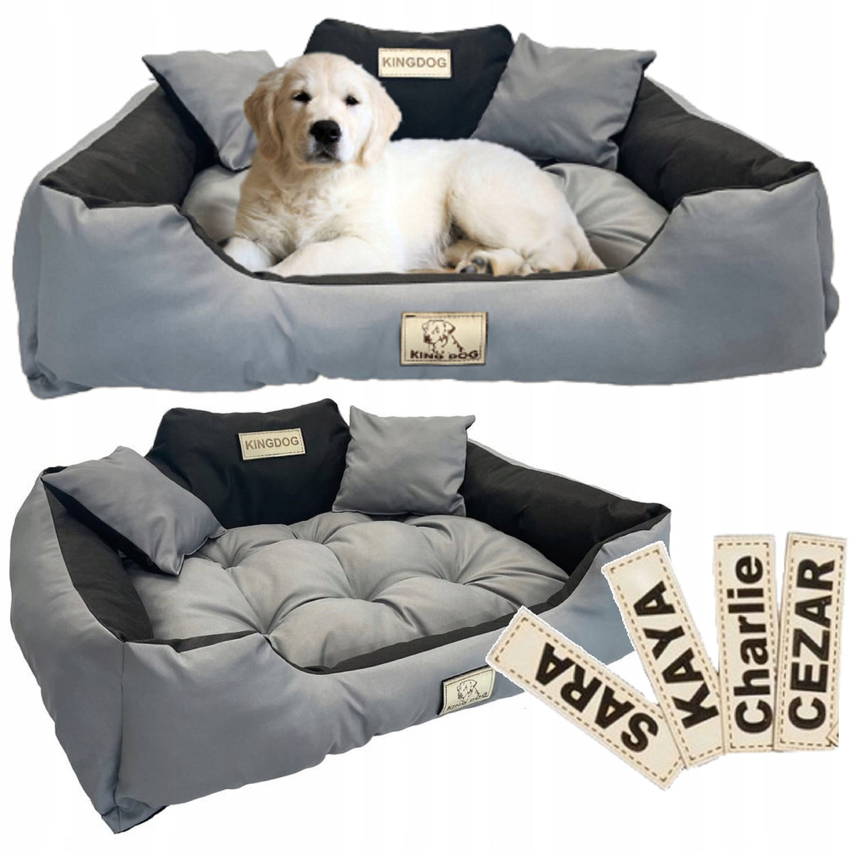 Cat Dog Bed Couch Playpen Waterproof + Name 130x105 cm