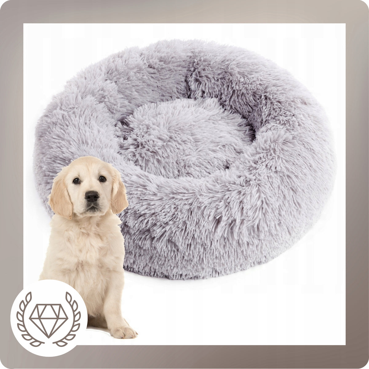 Cat Dog Bed Playpen 60 cm Hairy Plush Pillow Manufacturer code Legowisko Posłanie Shaggy 60