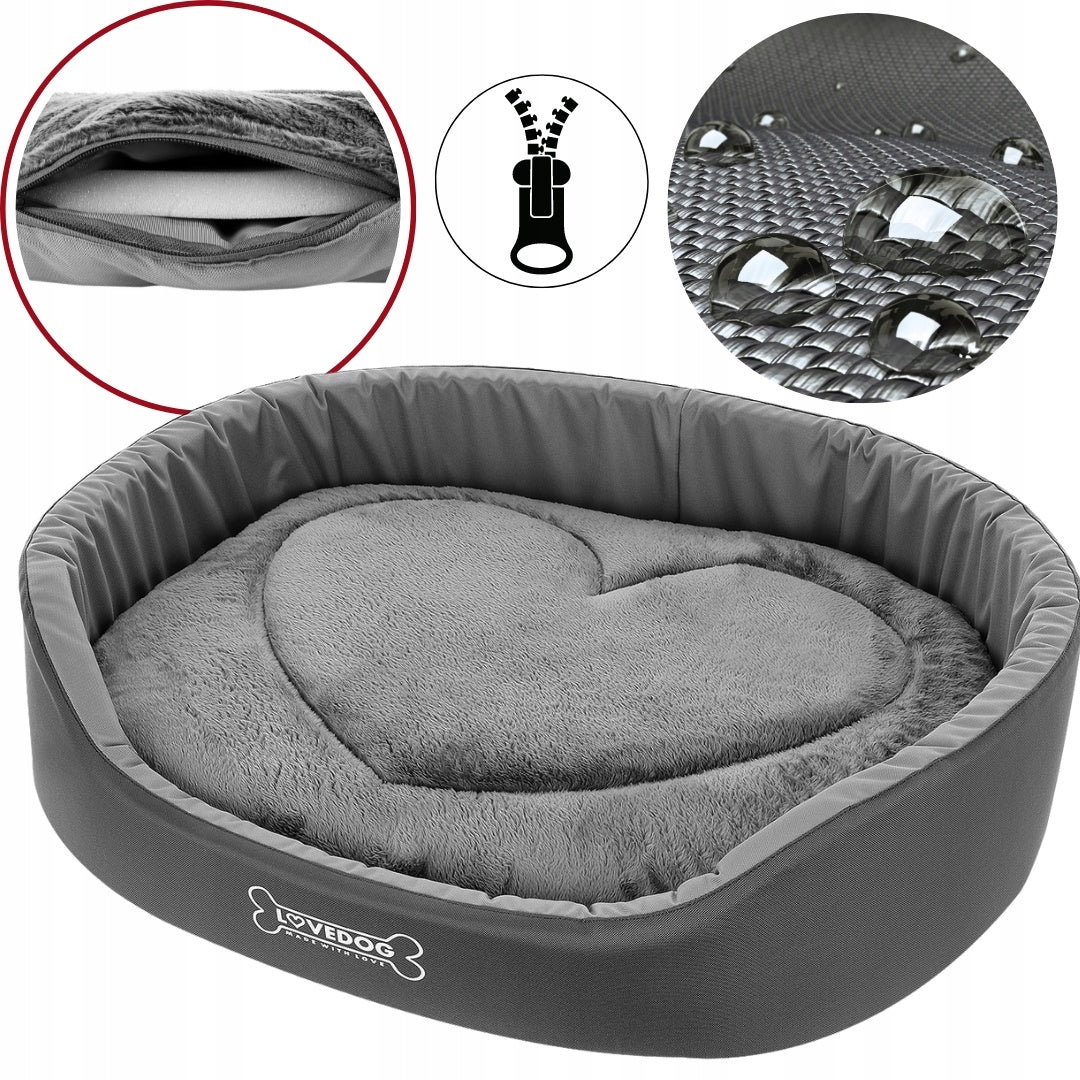Cat Dog Bed WATERPROOF Bedding with Cover CASTLE Playpen M 60x50