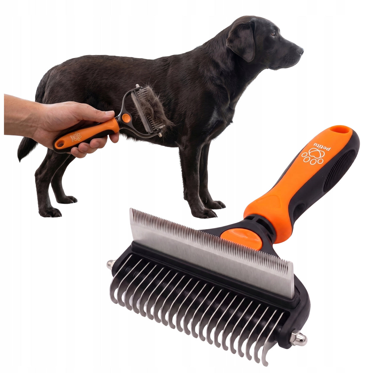 Cat Dog Comb Hair Scraper 2in1 Double Sided Petit