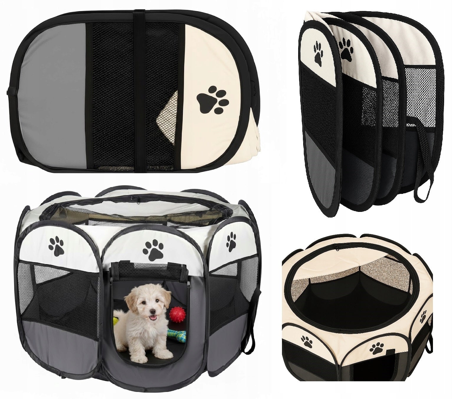 Cat Dog Playpen Folding Cage Bedding Animal Farm 100