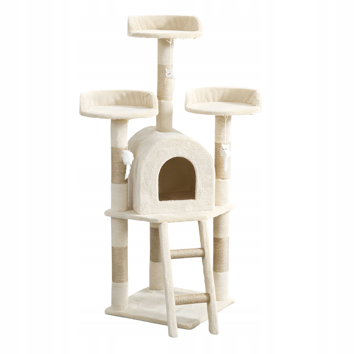 Cat Scratcher Bed Large Tall House Tower Post 5 Poz Beige D120 Manufacturer code Drapak Dla Kota Beżowy D120