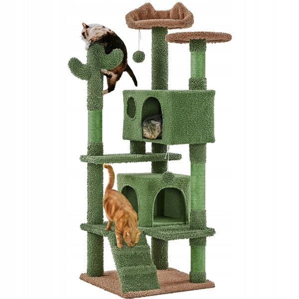 Cat Scratcher, Cactus, 138cm H, Sizal, Green-Brown Manufacturer code Y0013183