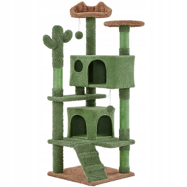 Cat Scratcher, Cactus, 138cm H, Sizal, Green-Brown Packaging status original