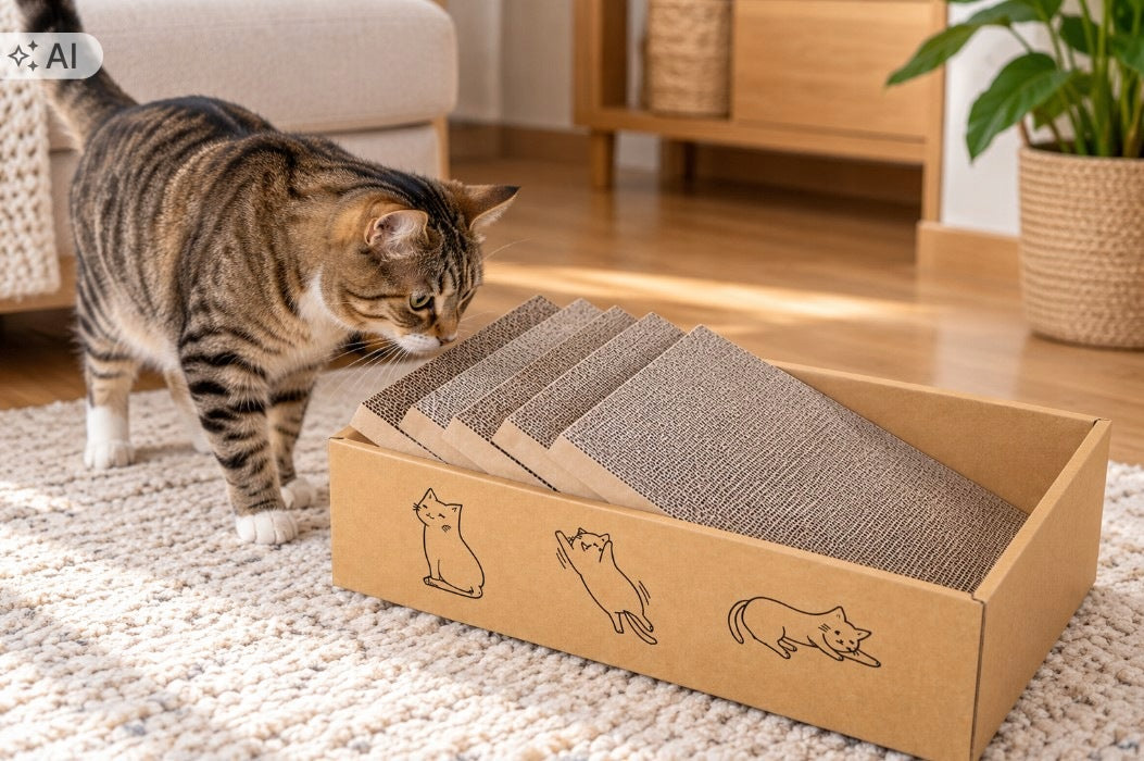 Cat Scratcher Carton Bed 42 cm Cardboard Sofa Cottage With Carton 11 Manufacturer code Drapak Poziomy 11