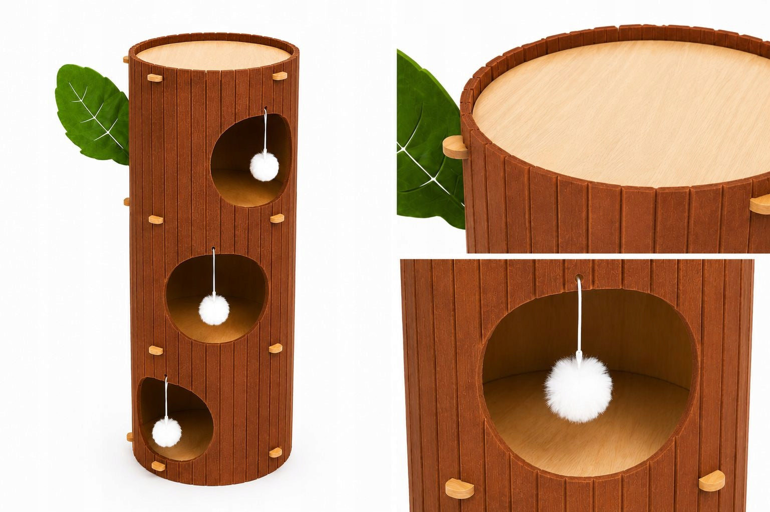 Cat Scratcher Premium XXL 3 Levels Cat Tower Cottage Bed