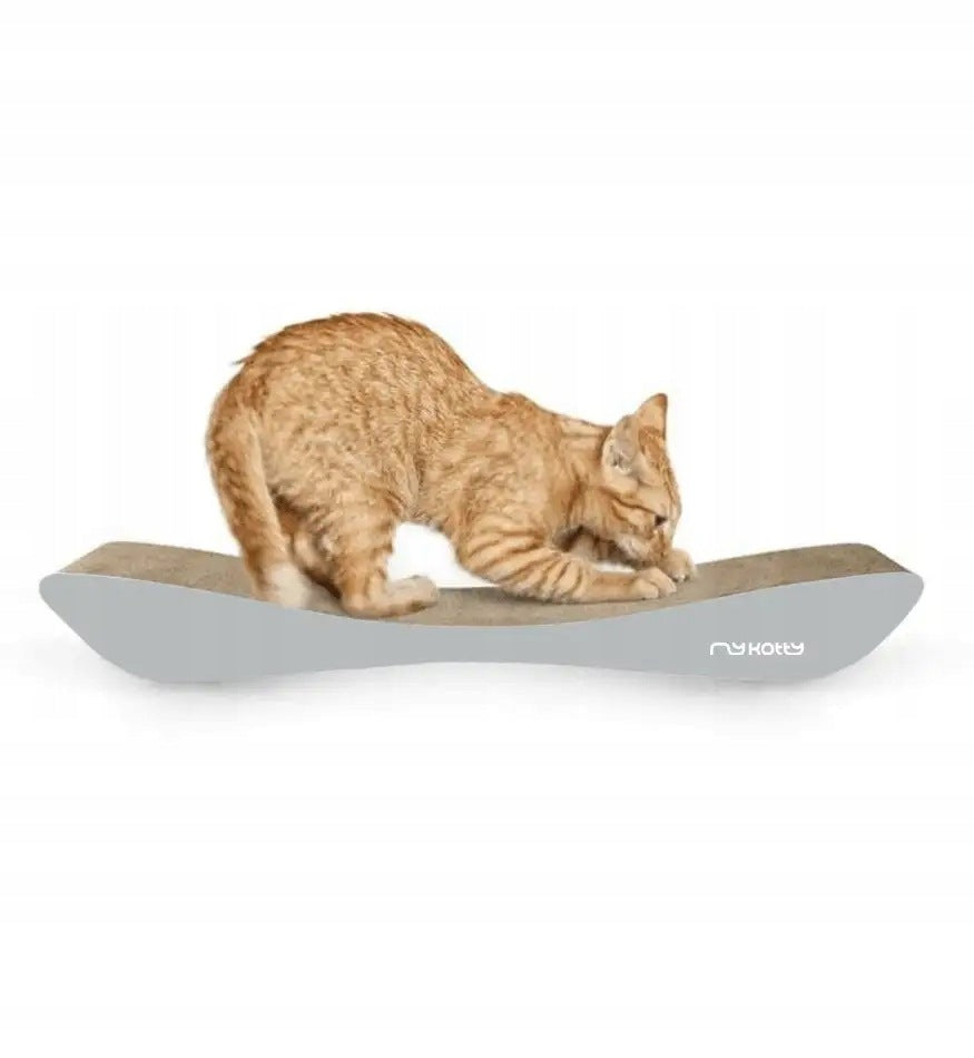 Cat Scratcher TOBI Grey Cardboard Bed Eco Cat Scratcher