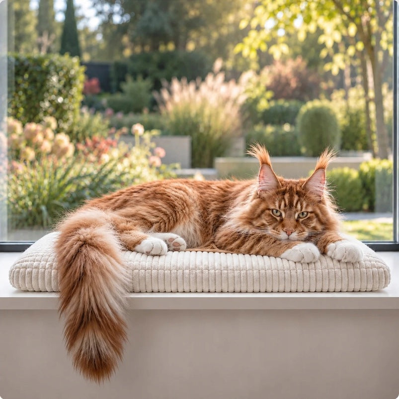 Cat bed FOR WINDOW SILL 100x28 COLORS OF MATERIALS VARIOUS SIZES