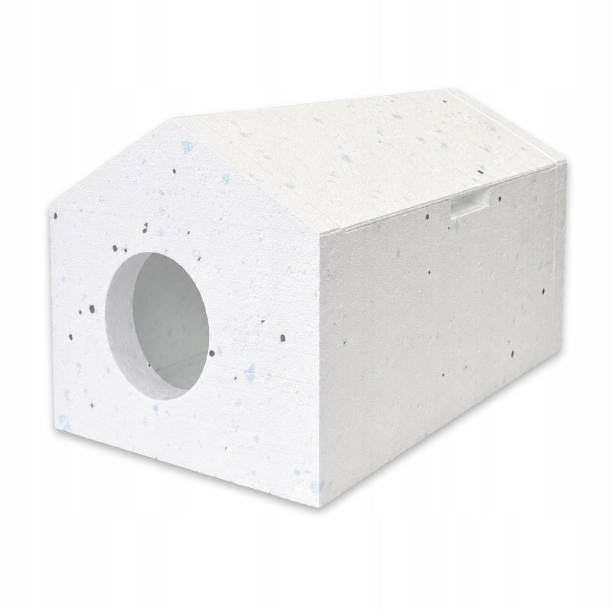 Cat booth for winter Styrofoam house insulated slanted roof 59x39x35