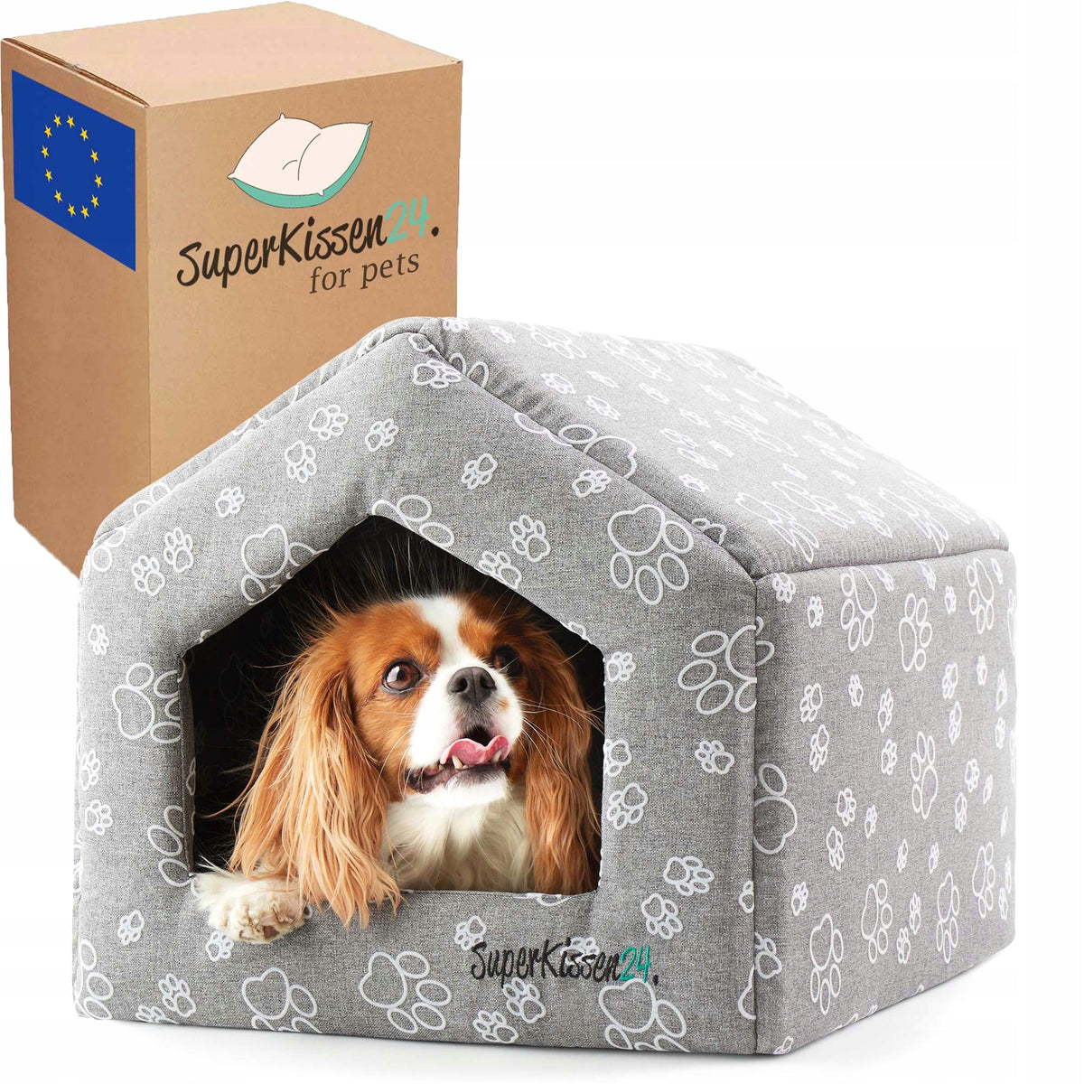 Cat dog bed kennel booth cottage shelter COTTAGE XL CLAW + FUR