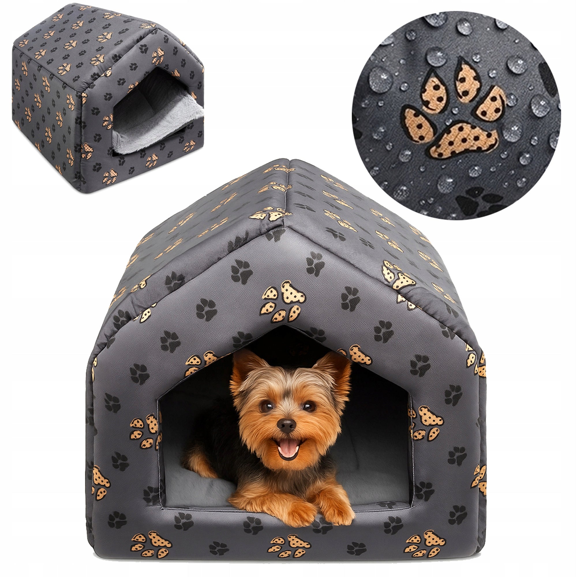 Cat dog bed soft kennel comfortable pillow HOUSE XL PAWS+ FUR