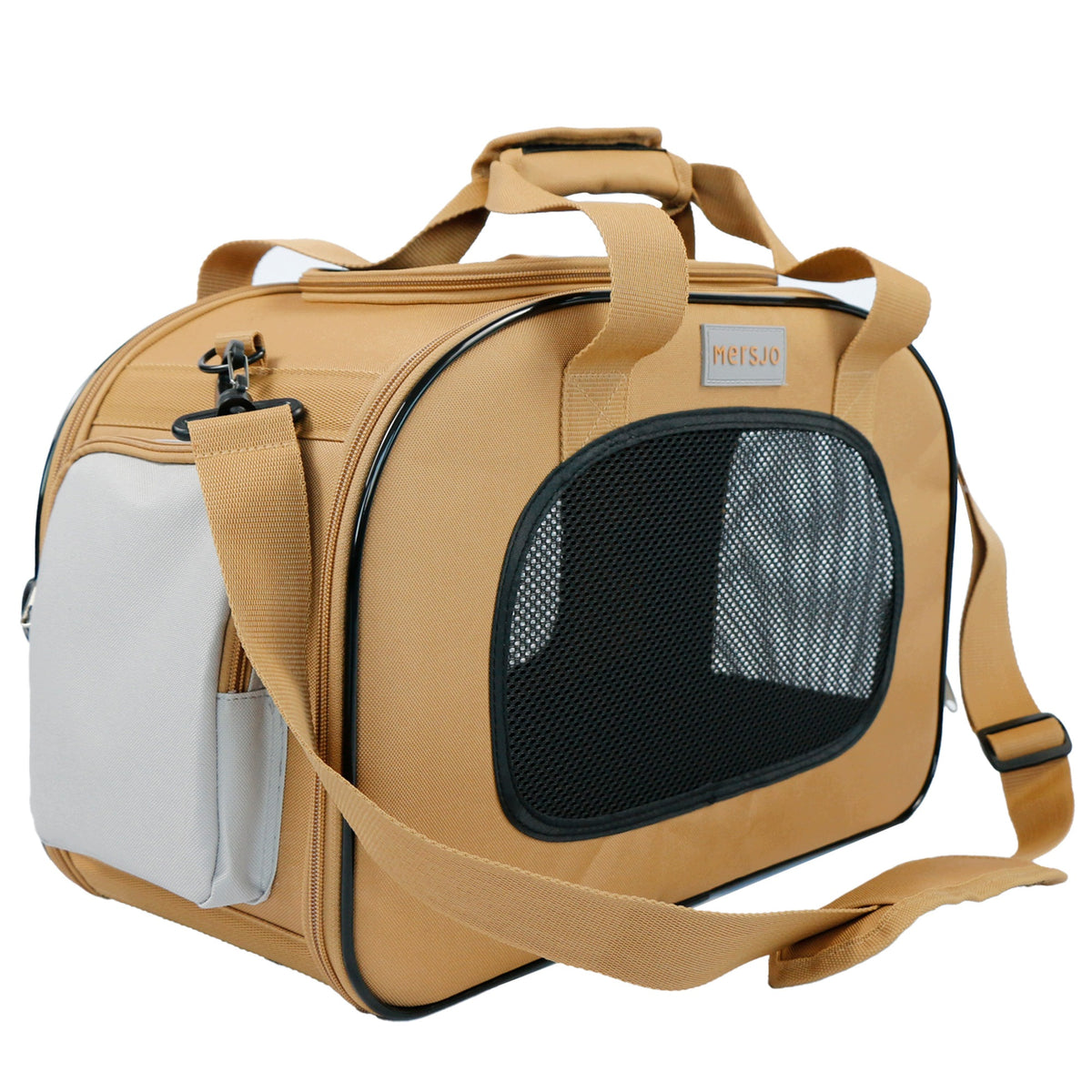 Cat dog transporter car bag Mersjo Voyager 4 entrances with mat 8kg