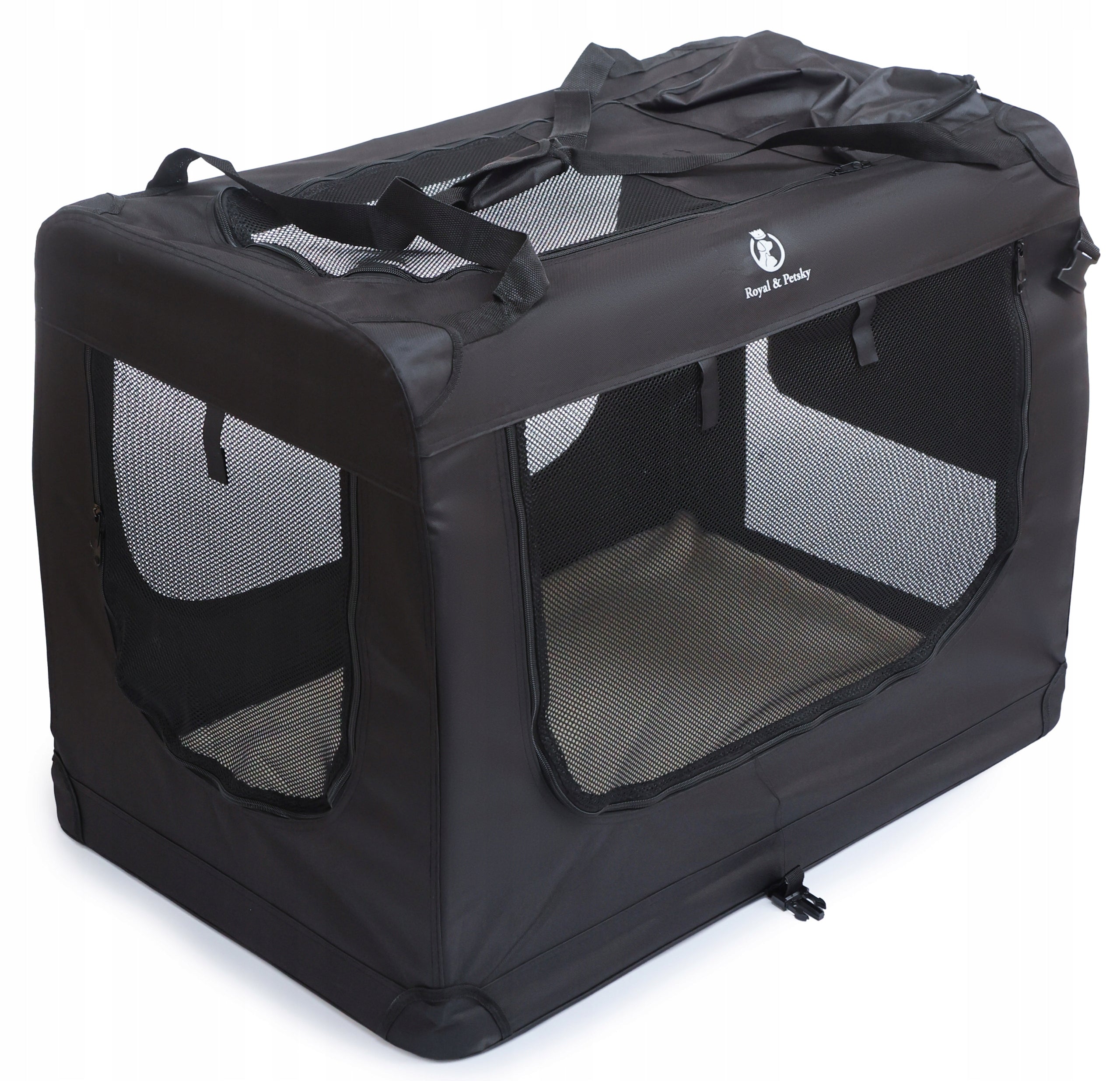 Cat dog transporter transport bag PLAYPEN 81x58x56 cm black r. XL Manufacturer code DK22-04