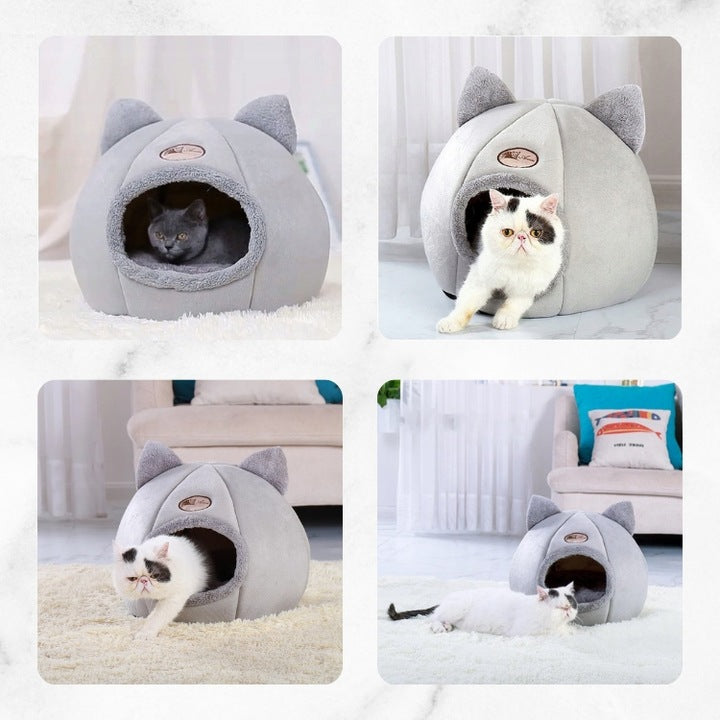 Cat house Zwierzopasja grey round 37 cm x 37 cm x 33 cm Brand ZWIERZOPASJA