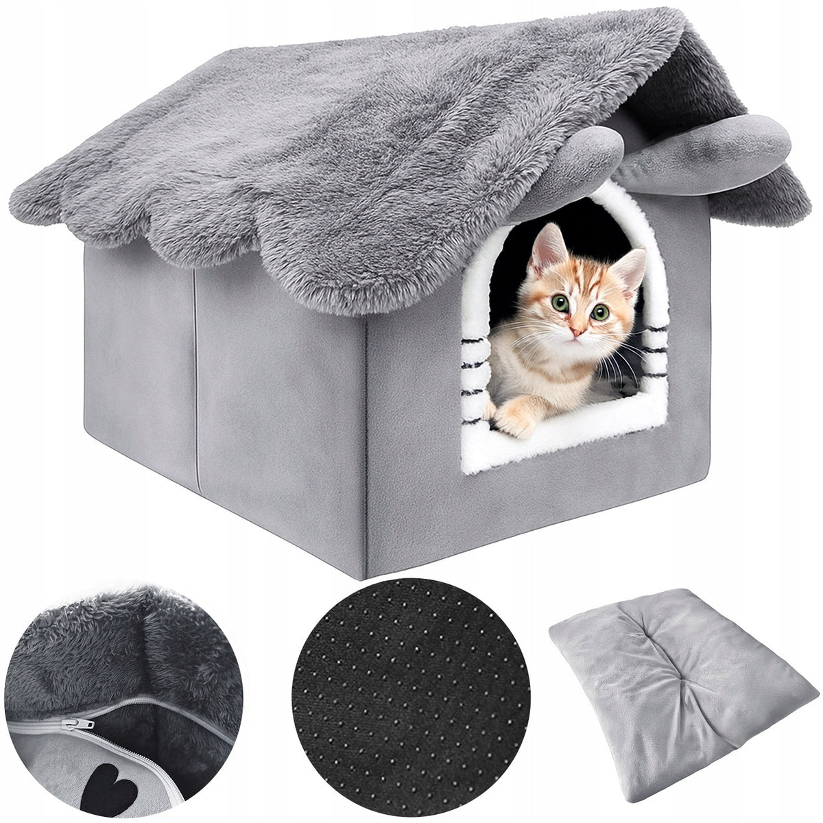 Cat house, plush playpen bed, soft bed, booth Mersjo