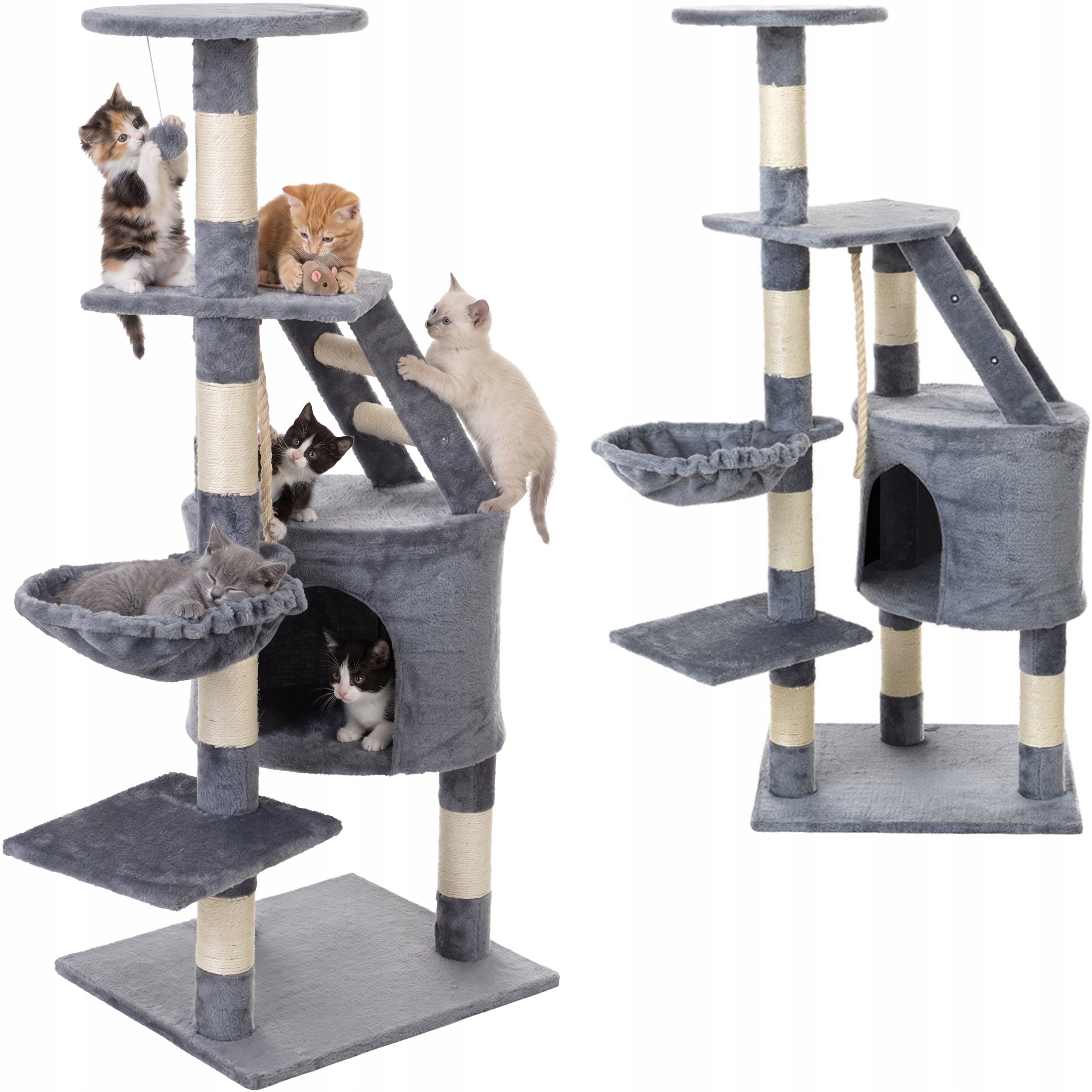 Cat scratcher FUNFIT tower cottage rope sisal ladder 120 cm