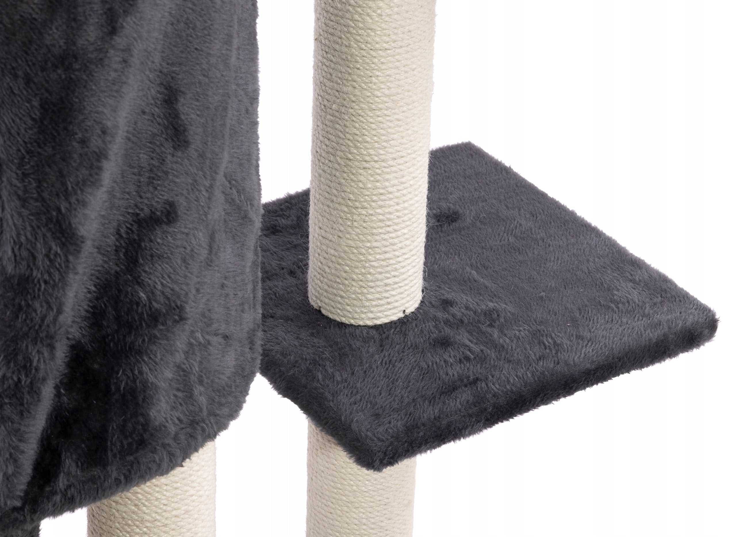 Cat scratcher High Multi-level VERDANO PETS 138 cm Dark grey Kind tall scratching post