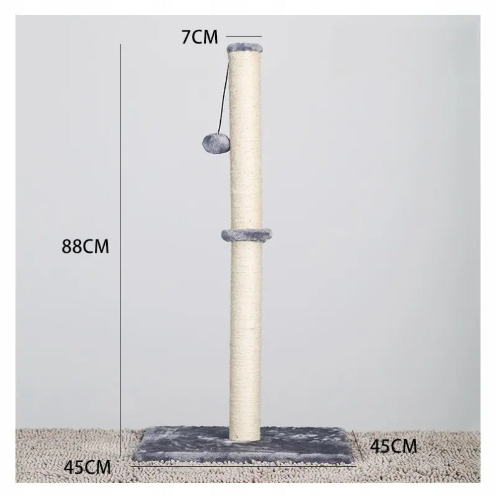 Cat scratcher high bed post + toy grey scratching foot Packaging status original