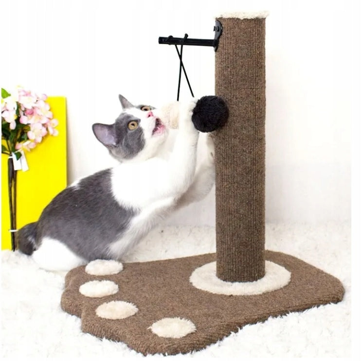 Cat scratcher paw-shaped post dark brown Manufacturer code 5905249838283