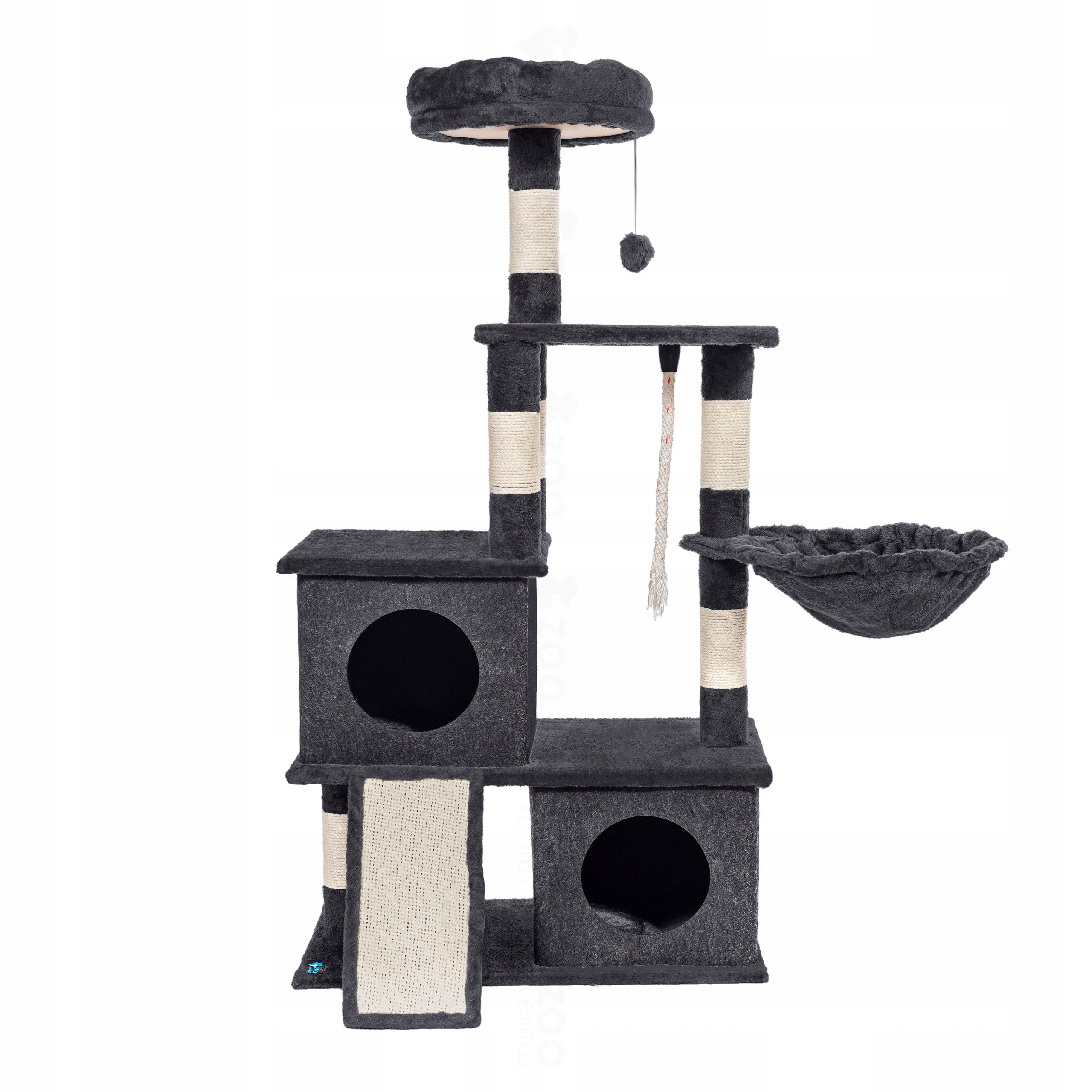Cat scratcher post 115cm tree 5 levels booth bed + toys Packaging status original