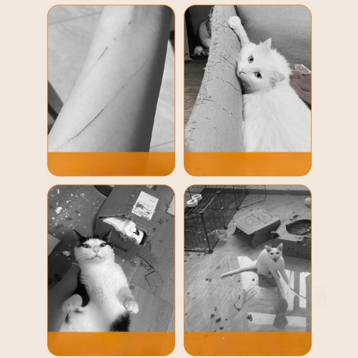 Cat scratching mat self-adhesive 60x100 durable couch protection! Packaging status original